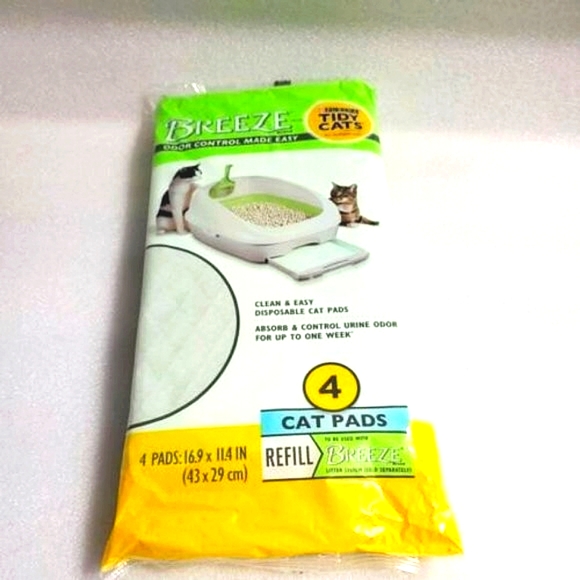 Purina Tidy Cats 4 CAT PADS for BREEZE LITTER SYSTEM Refill Pack ODOR CONTROL - Picture 2 of 4